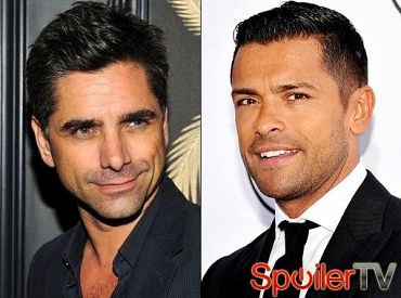Mark Consuelos i John Stamos gościnnie w The New Normal jako [spoiler]