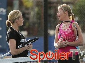 Finn trenuje z Chris Evert w CSI