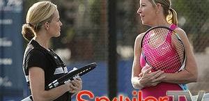 Finn trenuje z Chris Evert w 