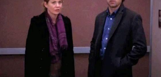 Derek i Meredith reagują na nowe plakaty z jego twarzą w szpitalu
