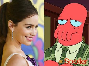 Emilia Clarke z Gry o tron gościnnie w Futuramie