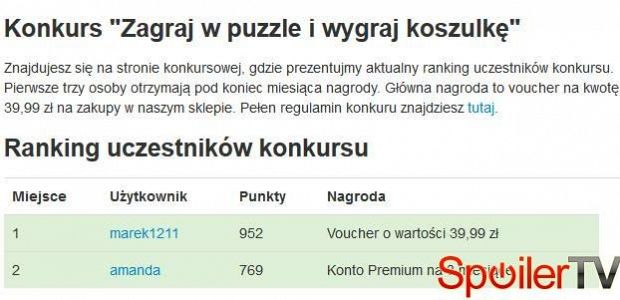 Konkurs: Zagraj w puzzle i wygraj koszulkę