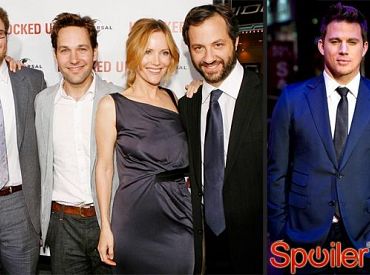 Judd Apatow, Channing Tatum, Paul Rudd, Leslie Mann i Seth Rogen gościnnie w 25 sezonie Simpsonów