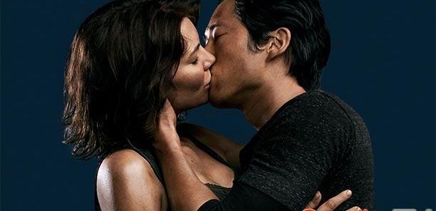 Steven Yeun i Lauren Cohan z 