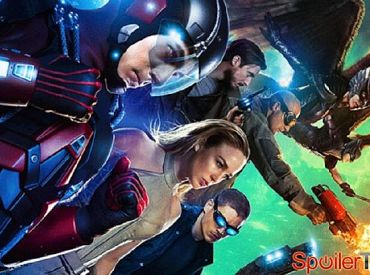 Bohaterowie zbierają się na plakacie „Legends of Tomorrow”