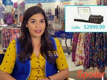 America Ferrera i jej koledzy z „Superstore” próbują odgadnąć cenę pasty do zębów, soku i trumny