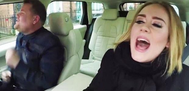 Adele dołącza do Jamesa Cordena w sesji karaoke