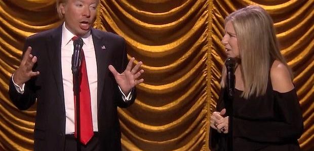 Barbara Streisand w deuce z „Trumpem” w „Tonight Show”
