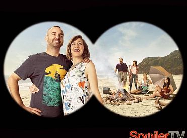 Tajemnicy celownik na zdjęciu obsady 3 sezonu „Last Man on Earth”