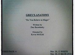 Chirurdzy: 9x22 Do You Believe in Magic - zdjęcia z planu
