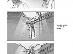 Żywe trupy: Szkice sceny w supermarkecie z odcinka 30 Days Without an Accident