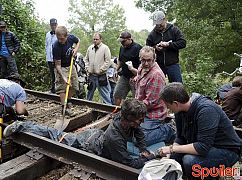 Żywe trupy: 4x14 The Grove - zdjęcia z planu