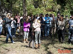 Żywe trupy: 4x14 The Grove - zdjęcia z planu