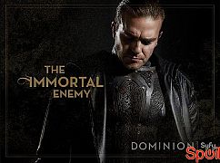 Plakaty promocyjne postaci 1 sezonu serialu Dominion